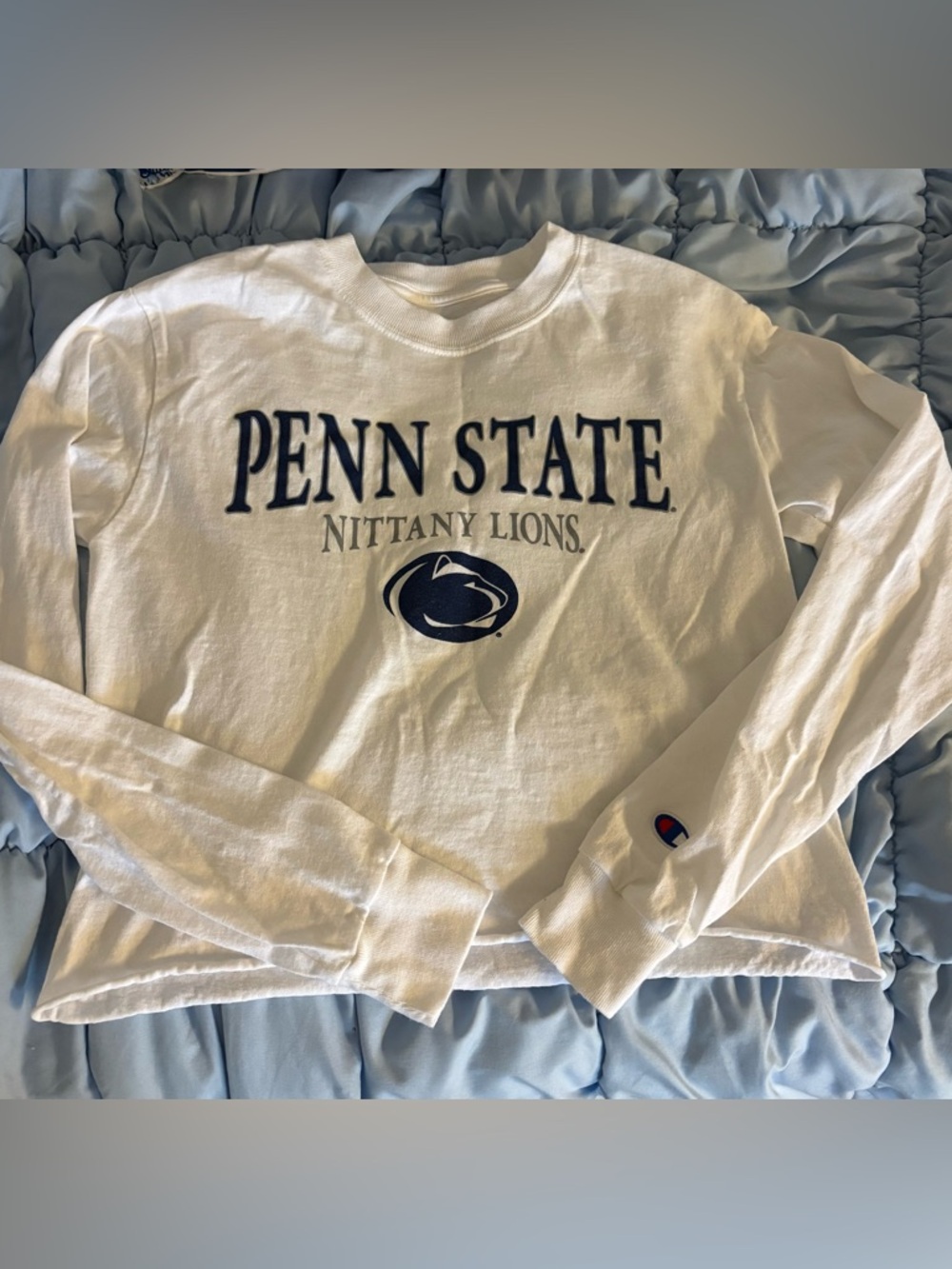 Champion Penn State white long sleeve shirt
